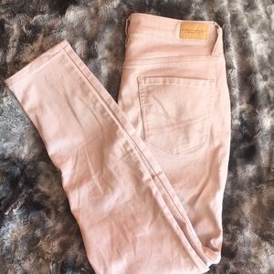 light pink skinny jeans